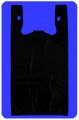 Economy Unprinted Black T-SHIRT Bags 13 mic 