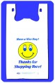 1/6/Barrel Heavy Duty 'Happy Face' Print White EMBOSSED T-SHIRT BAG 18 mic  