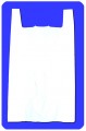 SUPER JUMBO Embossed White  bag -  T-shirt style (18 micron!)